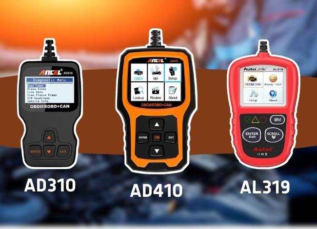 Comparison Ancel AD310 Vs. AD410 vs. Autel AL319