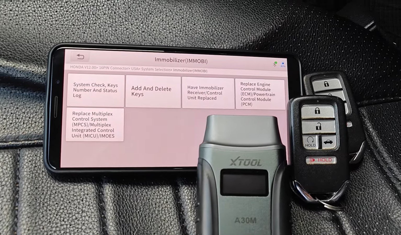 OBD2 Scanner Program Keys