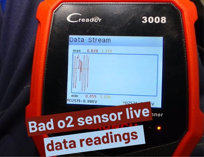 bad o2 sensor live data readings